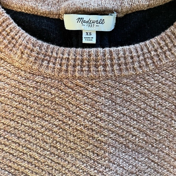 Madewell Back Zip Color Block Sweater XS - Picture 5 of 8